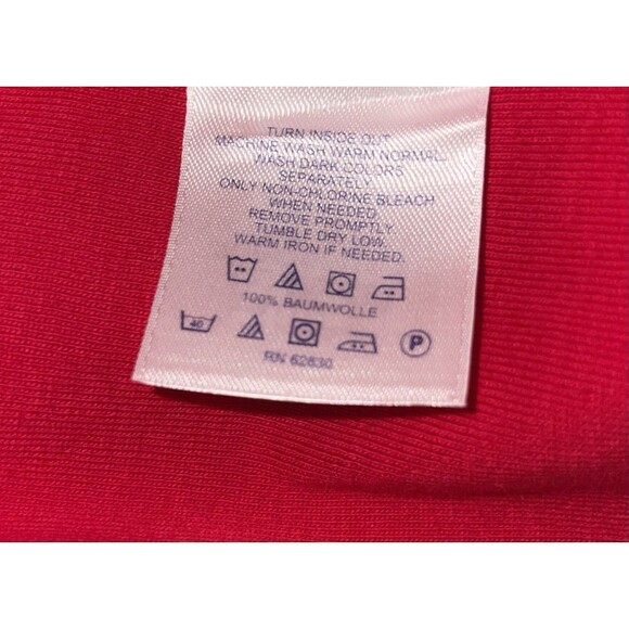 Lands End T-shirt Red V-neck 100% Cotton Women’s Size XL Petite - Picture 3 of 6